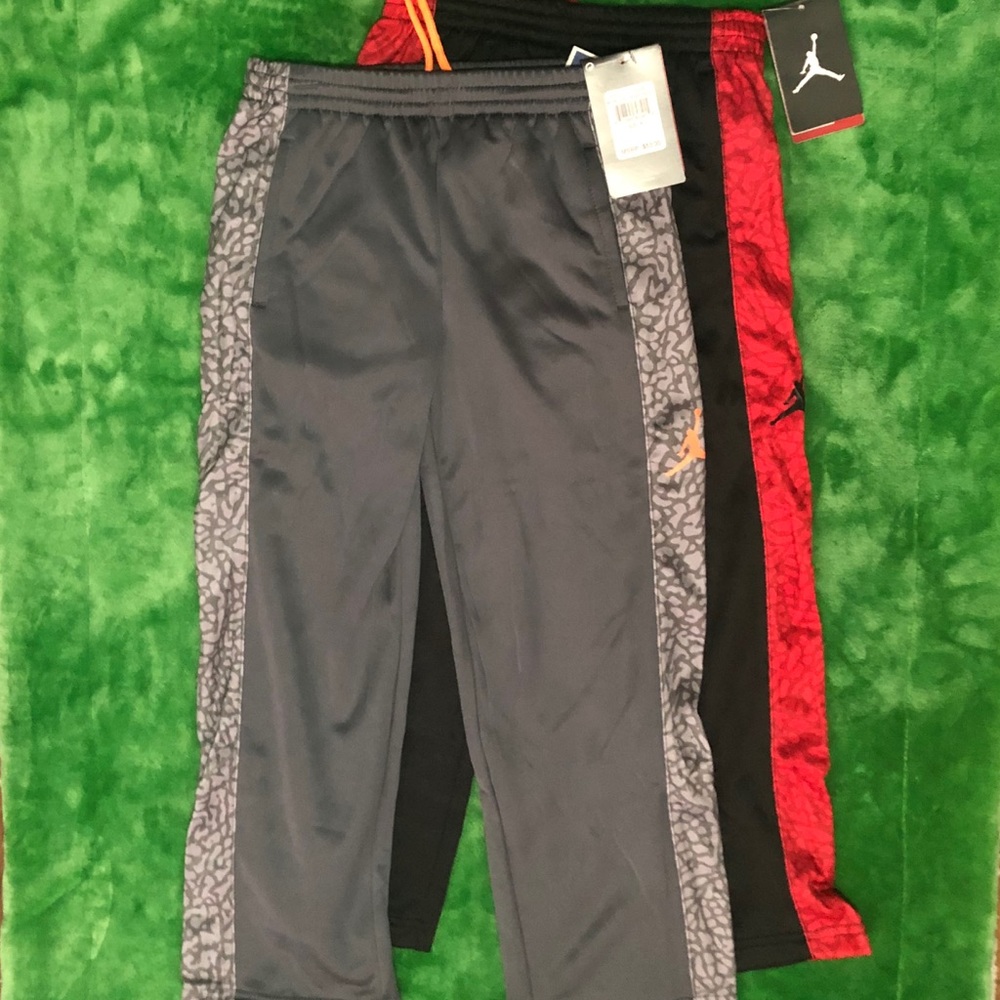 2 NIKE AIR JORDAN Boys Jumpman Sweat Pants Size 6